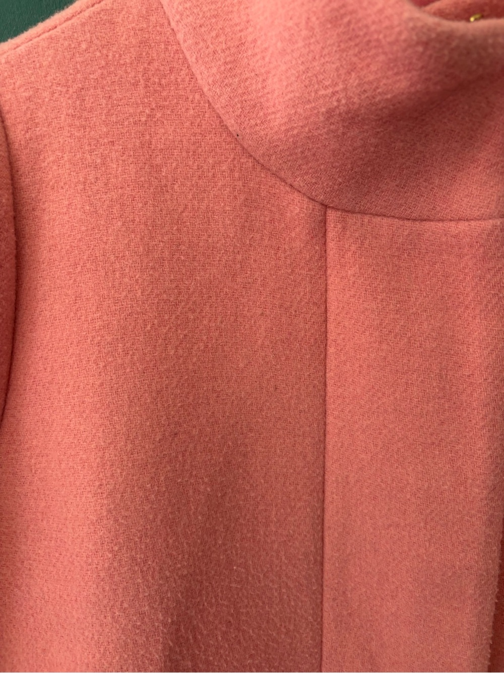 J. Crew Mercantile Pink Wool Stand-Collar Cocoon Coat - Picture 3 of 4
